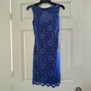 NWT Size 3/4 B Darlin Royal Blue Fitted Dress